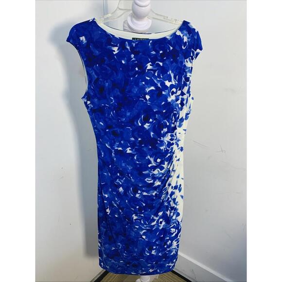 Ralph Lauren Dresses & Skirts - Lauren Ralph Lauren Floral Jersey Dress Woman Size 16 Preppy Resort Designer NWO